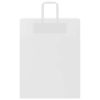  250 db fehér papírzacskók fogantyúkkal 32x12x42 cm