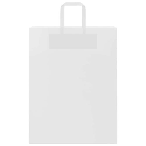  250 db fehér papírzacskók fogantyúkkal 32x12x42 cm