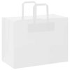  250 db fehér papírzacskók fogantyúkkal 32x17x25 cm