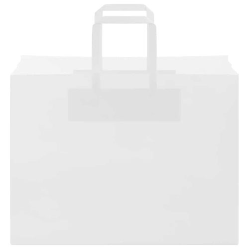  250 db fehér papírzacskók fogantyúkkal 32x17x25 cm