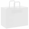  250 db fehér papírzacskók fogantyúkkal 32x17x25 cm
