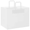  250 db fehér papírzacskók fogantyúkkal 32x22x24 cm