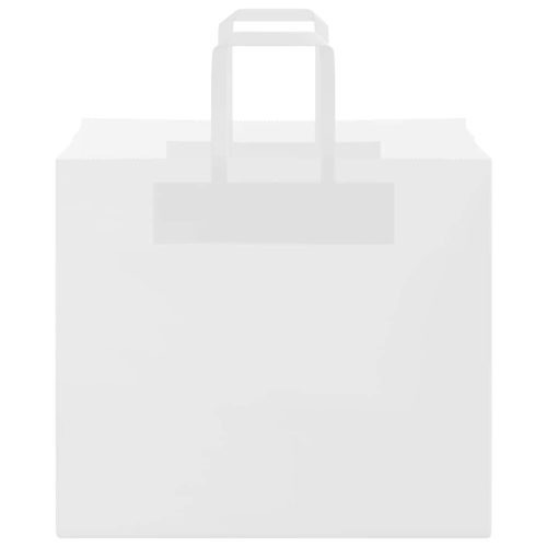  250 db fehér papírzacskók fogantyúkkal 32x22x28 cm
