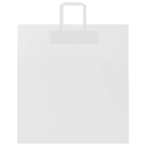  250 db fehér papírzacskók fogantyúkkal 45x17x48 cm