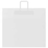  250 db fehér papírzacskók fogantyúkkal 54x15x49 cm