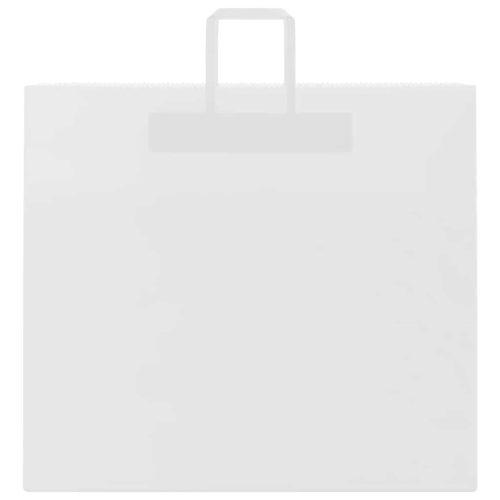  250 db fehér papírzacskók fogantyúkkal 54x15x49 cm