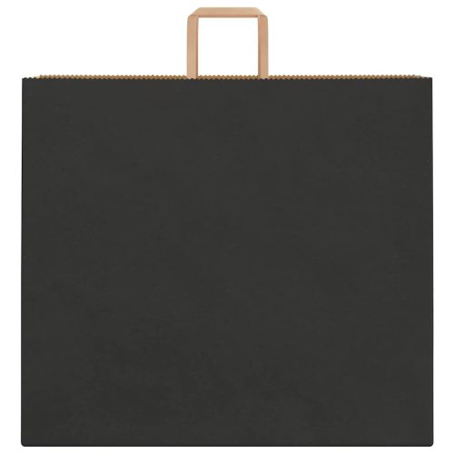  250 db fekete papírzacskók fogantyúkkal 54x15x49 cm