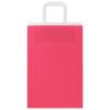  50 db rózsaszín papírzacskók fogantyúkkal 21x11x31 cm