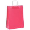  50 db rózsaszín papírzacskók fogantyúkkal 26x12x35 cm
