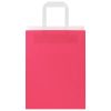  250 db rózsaszín papírzacskók fogantyúkkal 21x11x28 cm