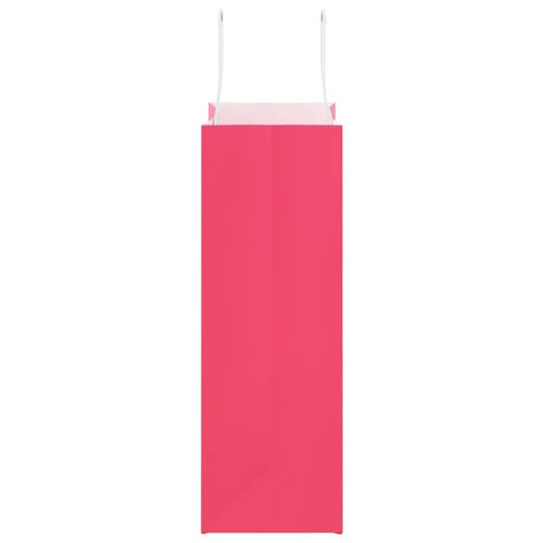  250 db rózsaszín papírzacskók fogantyúkkal 21x11x31 cm