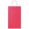  250 db rózsaszín papírzacskók fogantyúkkal 21x11x36 cm