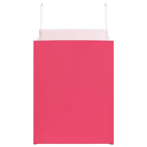  250 db rózsaszín papírzacskók fogantyúkkal 32x22x28 cm