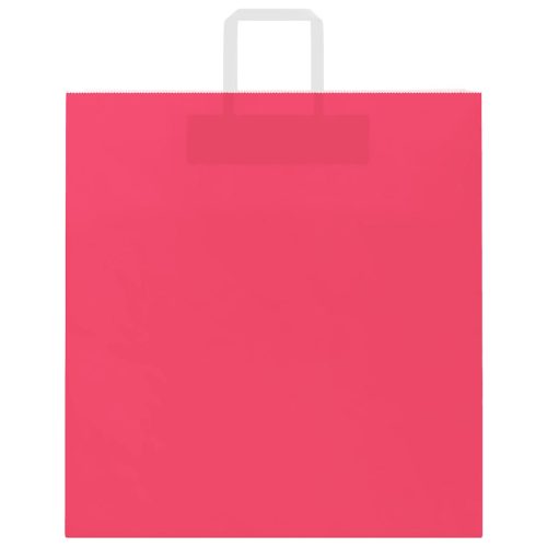  250 db rózsaszín papírzacskók fogantyúkkal 45x17x48 cm