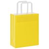  50 db sárga papírzacskók fogantyúkkal 18x8x22 cm