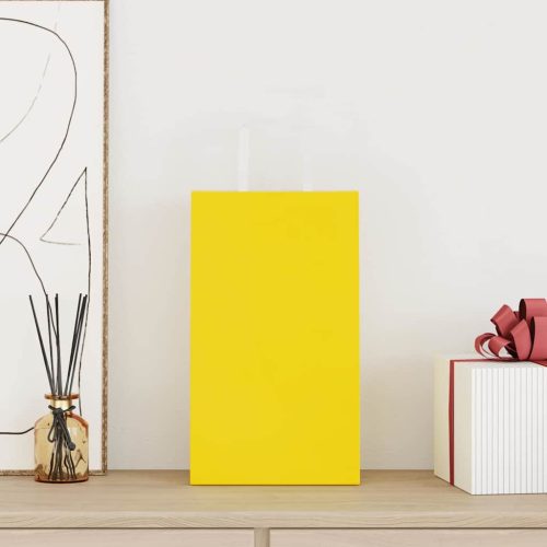  50 db sárga papírzacskók fogantyúkkal 21x11x36 cm