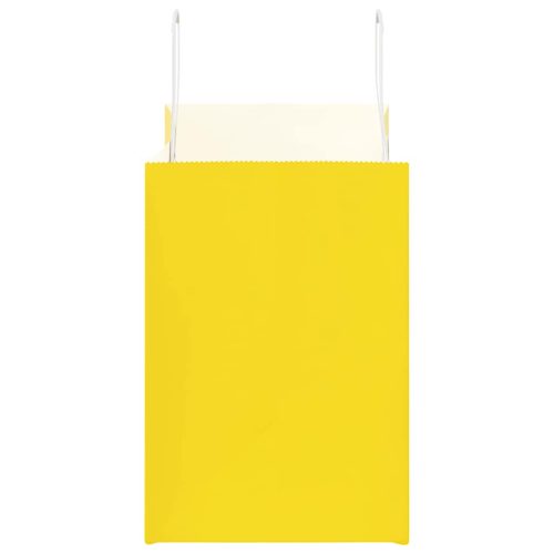  50 db sárga papírzacskók fogantyúkkal 32x17x25 cm