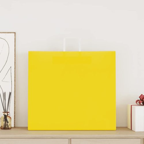  50 db sárga papírzacskók fogantyúkkal 54x15x49 cm