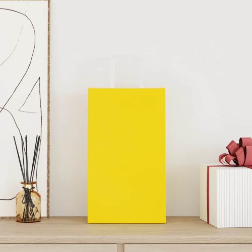  250 db sárga papírzacskók fogantyúkkal 21x11x36 cm