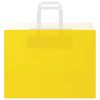  250 db sárga papírzacskók fogantyúkkal 32x17x25 cm