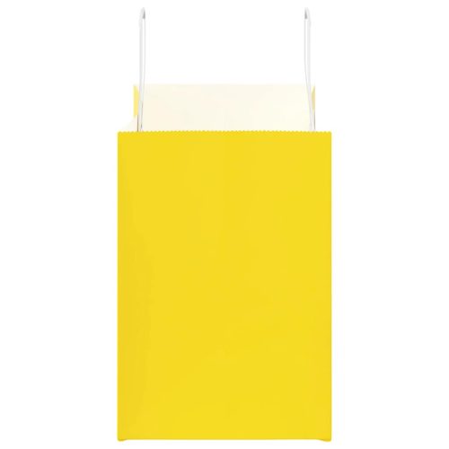  250 db sárga papírzacskók fogantyúkkal 32x17x25 cm