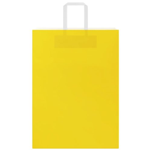  250 db sárga papírzacskók fogantyúkkal 32x17x44 cm