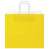 250 db sárga papírzacskók fogantyúkkal 32x22x28 cm