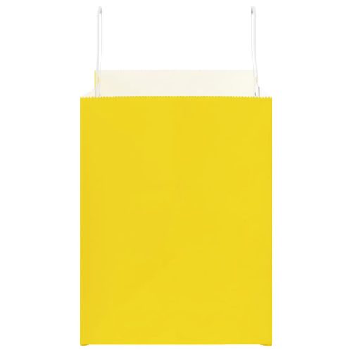  250 db sárga papírzacskók fogantyúkkal 32x22x28 cm