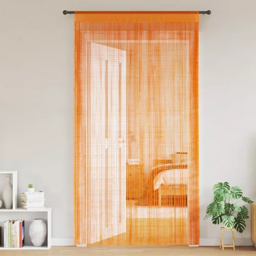  2 db narancssárga zsinórfüggöny 100 x 250 cm
