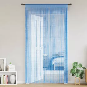  2 db világoskék zsinórfüggöny 100 x 250 cm