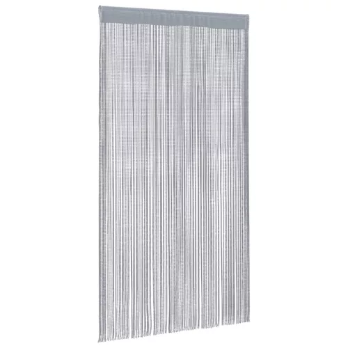 2 db világosszürke zsinórfüggöny 140 x 250 cm