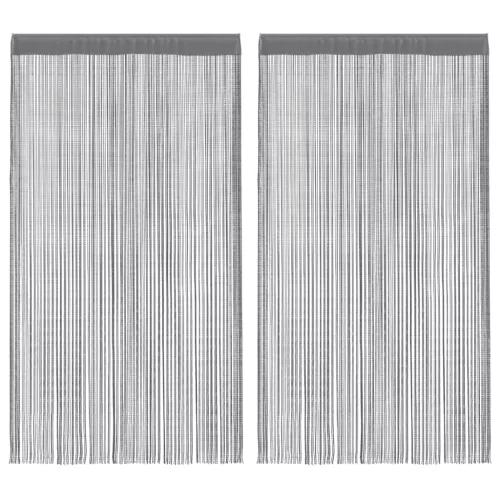  2 db antracit zsinórfüggöny 140 x 250 cm