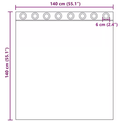  2 db krémszínű fátyolfüggönyök rojtokkal 140x140 cm