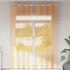  2 db narancssárga fátyolfüggönyök rojtokkal 140x300 cm