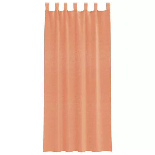  2 db terrakotta voile függönyök rúd zsebekkel