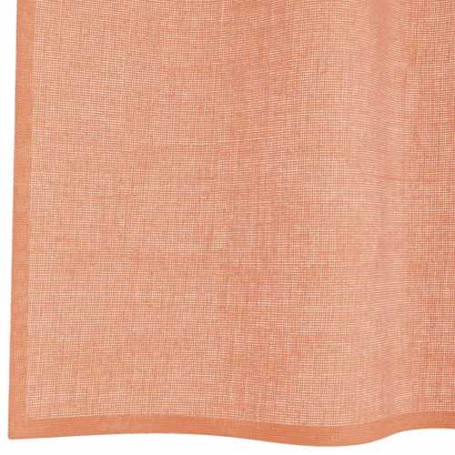  2 db terrakotta voile függönyök rúd zsebekkel