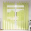  2 db almazöld fátyolfüggönyök fülecske tetejével 140x260 cm
