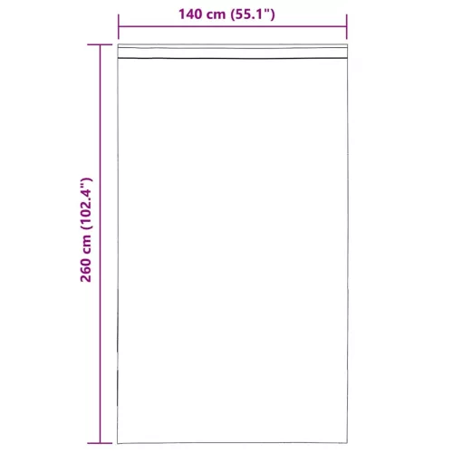  2 db barna fátyolfüggönyök fülecske tetejével 140x260 cm