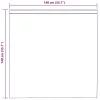  2 db krém színű fátyolfüggönyök fülecske tetejével 140x260 cm