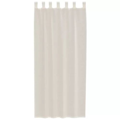  2 db krém színű fátyolfüggönyök fülecske tetejével 140x260 cm