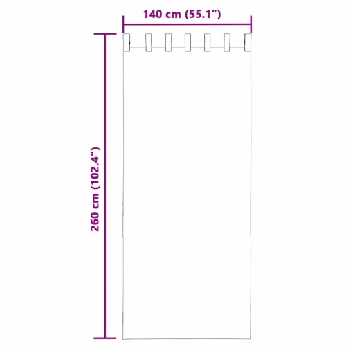  2 db narancssárga fátyolfüggönyök hurokkal 140x260 cm