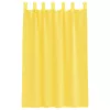  2 db sárga fátyolfüggönyök hurokkal 140x175 cm