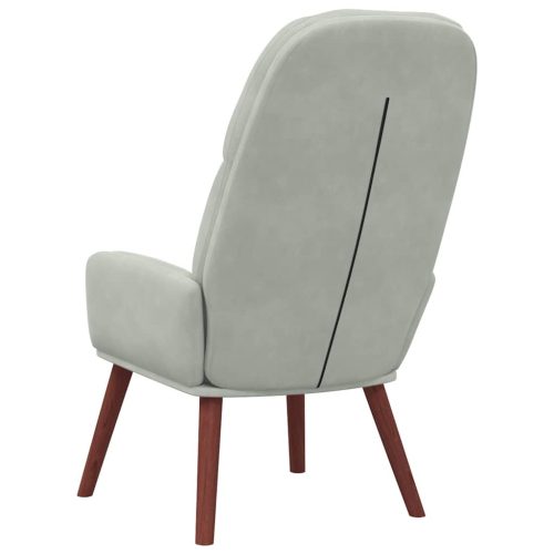  világosszürke bársony pihenőszék