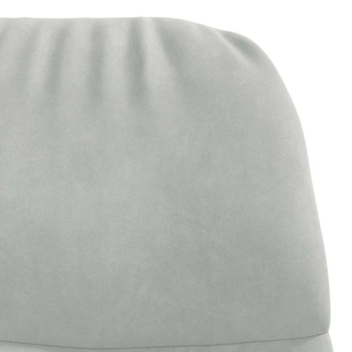  világosszürke bársony pihenőszék