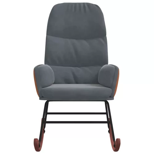  sötétszürke bársony hintaszék