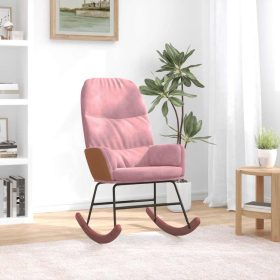  rózsaszín bársony hintaszék