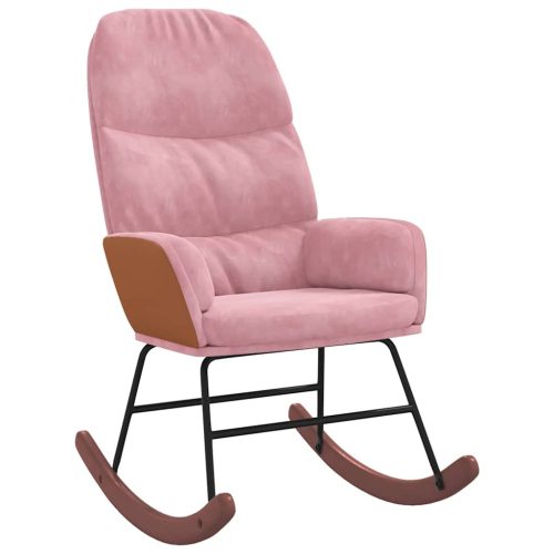  rózsaszín bársony hintaszék