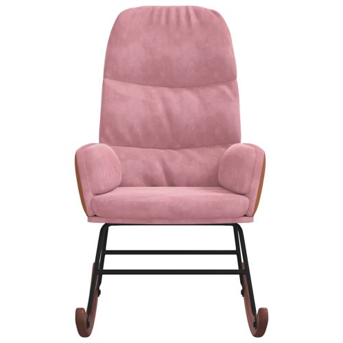  rózsaszín bársony hintaszék