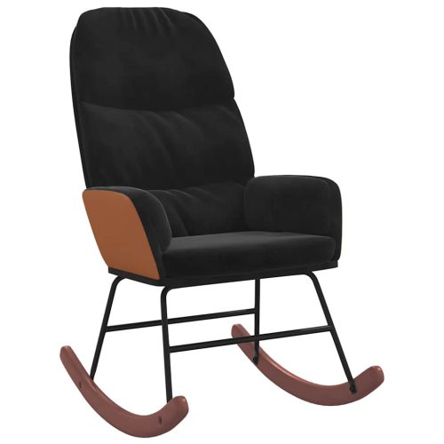  fekete bársony hintaszék