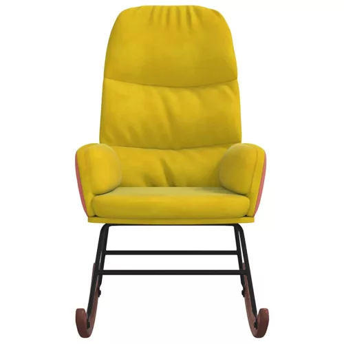  sárga bársony hintaszék